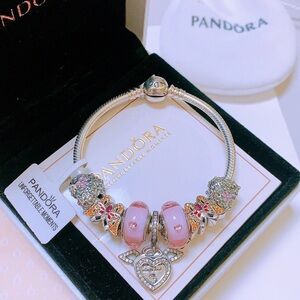 Pandora rhinestone bracelet bangle